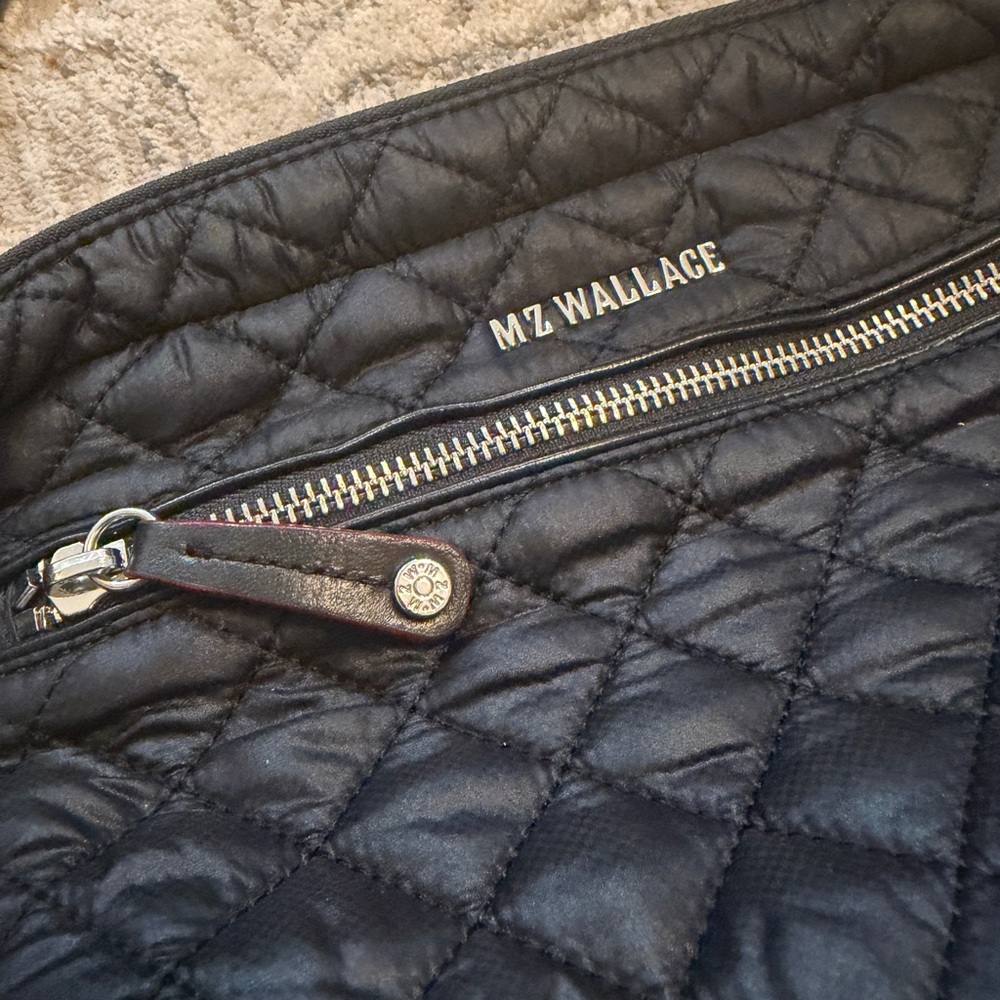 MZ Wallace Quilted Black Crossbody Bag - Picture 3 of 8